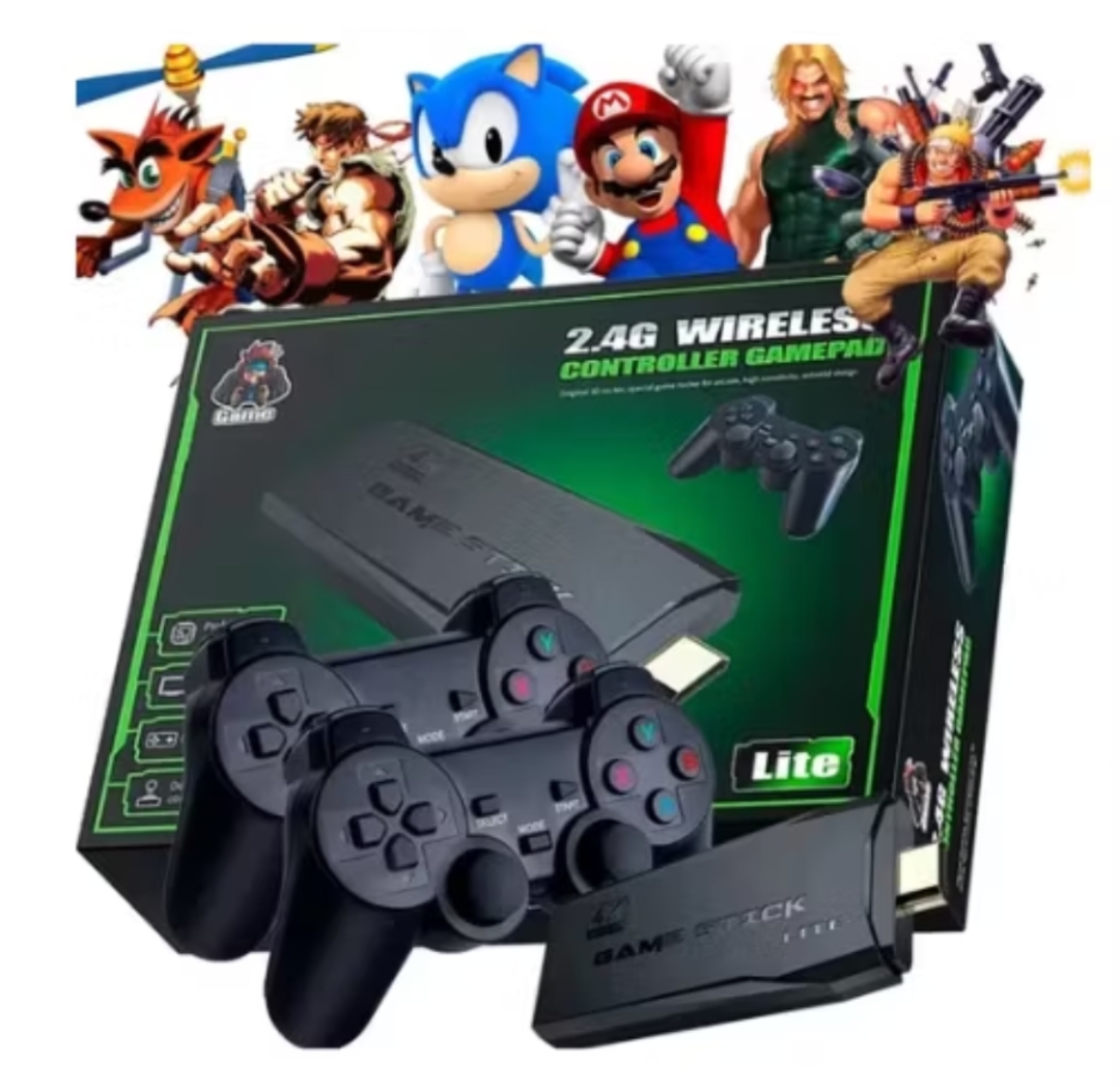 Game STICK 4K+ de 20Mil Jogos com  2 controles