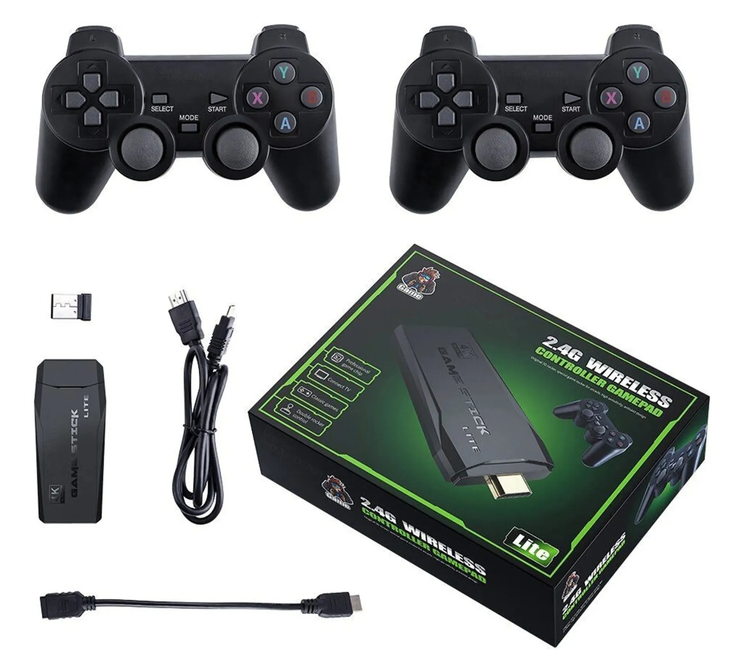 Miniatura Game STICK 4K+ de 20Mil Jogos com  2 controles